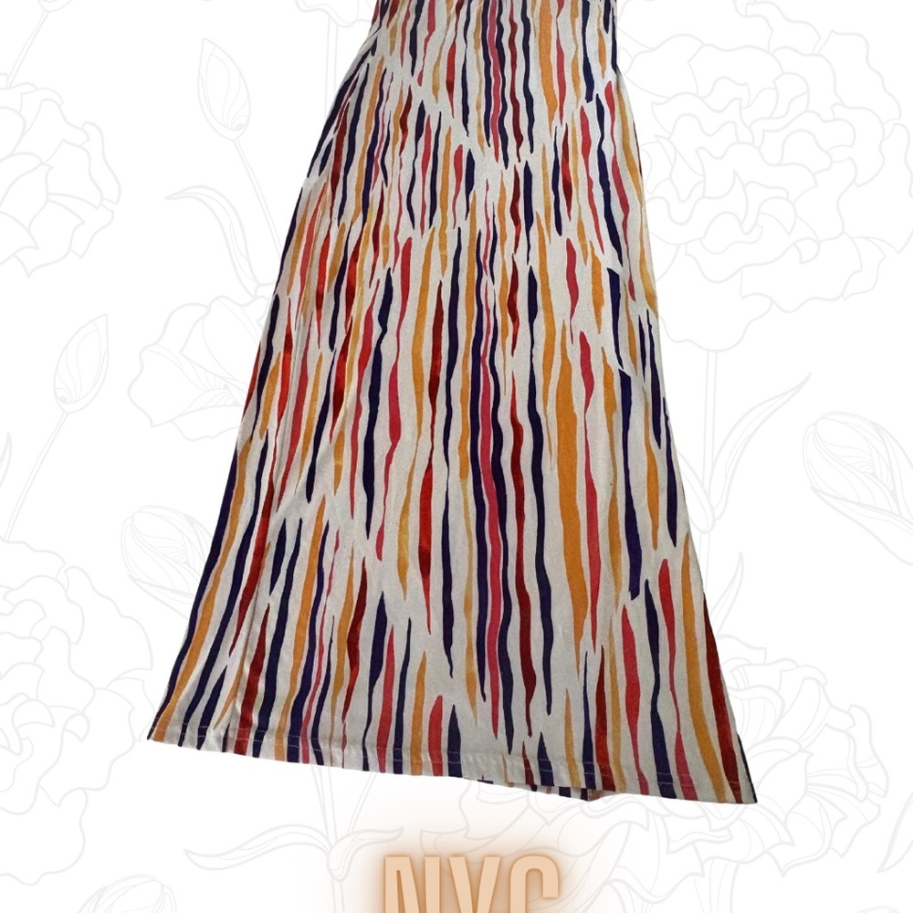 Multicolor Striped Women's Skirt